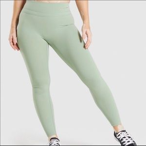 Gymshark x Whitney Simmons moss green leggings
